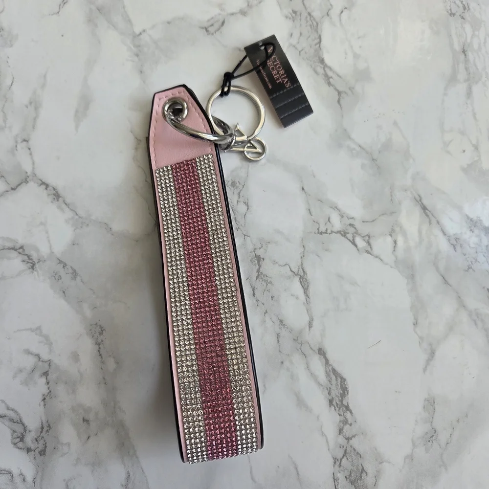 Victoria’s Secret Rhinestones Wristlet Strap Keychain Limited edition